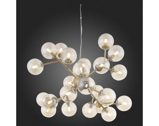 SL438.203.24 Люстра подвесная ST-Luce Золотистый/Коньячный G9 24*5W