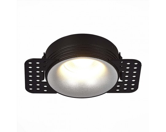 ST218.418.01 Св-к встр. Черный GU10 1*50W  IP20 D78xH30 165-265V Без ламп