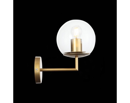 SL1150.201.01 Светильник настенный ST-Luce Матовое золото/Прозрачный E27 1*40W