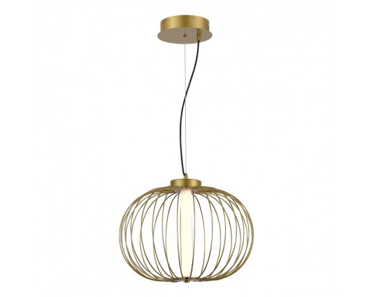 SL6124.203.01 Светильник подвесной ST-Luce Золотистый/Золотистый LED 1*10W 3000K