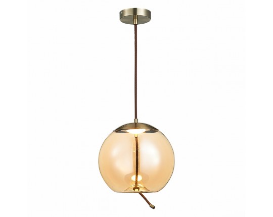 SL6108.313.01 Люстра подвесная ST-Luce Бронза/Янтарный LED 1*10W 3000K