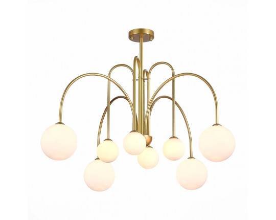 SL1204.202.08 Люстра потолочная ST-Luce Золотистый/Белый G9 8*5W