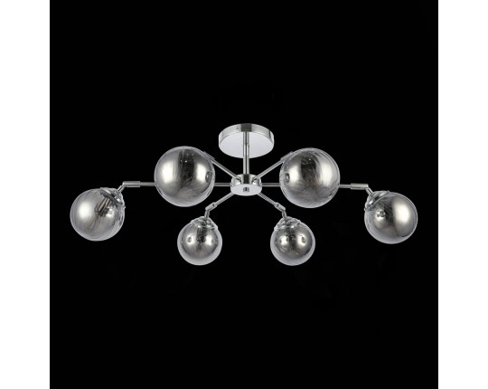 SLE102202-06 Светильник потолочный Хром/Дымчатый E14 6*40W