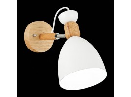 SLE103801-01 Светильник настенный Светлое дерево, Белый/Белый E27 1*60W