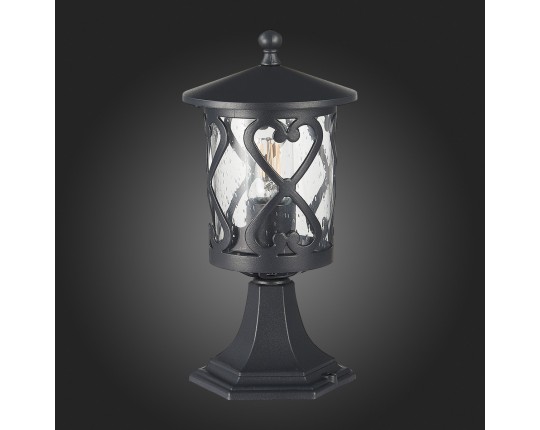 SL085.405.01 Светильник уличный наземный ST-Luce Черный/Черный, Прозрачный E27 1*60W