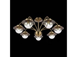 SLE110102-07 Светильник потолочный Античная бронза/Прозрачный E14 7*40W