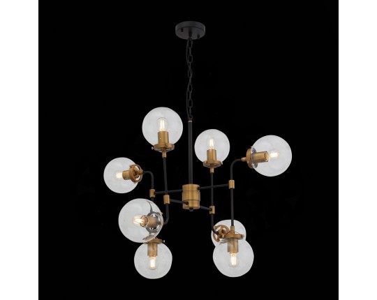 SL234.403.08 Люстра подвесная ST-Luce Черный, Золото/Прозрачный E27 8*40W