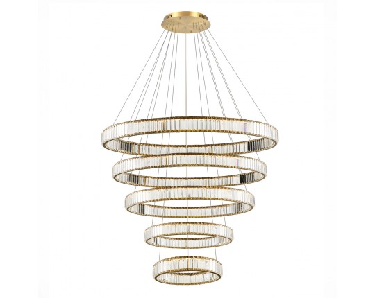 SL1622.313.05 Люстра подвесная ST-Luce Латунь/Прозрачный LED 1*285W 4000K