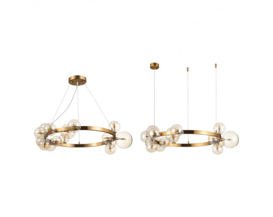 SL1165.303.15 Светильник подвесной ST-Luce Бронза/Коньячный G4 15*5W