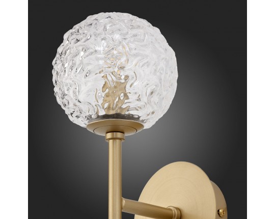 SL1152.201.01 Светильник настенный ST-Luce Золотистый/Прозрачный G9 LED 1*5W