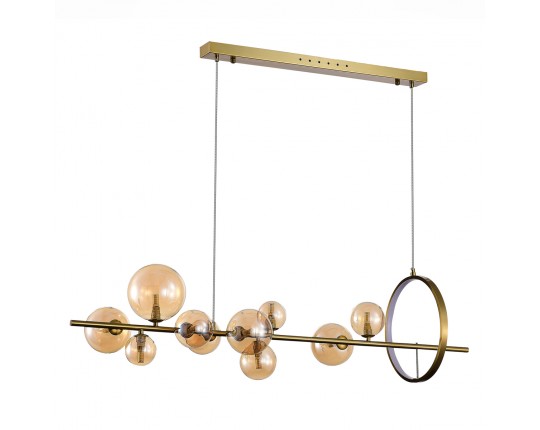 SL1165.323.15 Светильник подвесной ST-Luce Бронза/Коньячный G4 10+1*5W 4000K