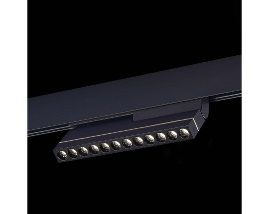 ST805.446.12 Магнитный трековый светильник Черный LED 1*12W 4000K 450Lm Ra>90 36° IP20 L220xW22xH117