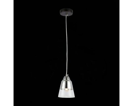 SLE102903-01 Подвес Черный, Хром/Прозрачный E27 1*40W