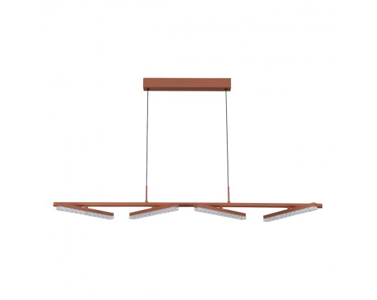 SL1018.603.04 Светильник подвесной ST-Luce терракотовый/прозрачный LED 1*32W 4000K