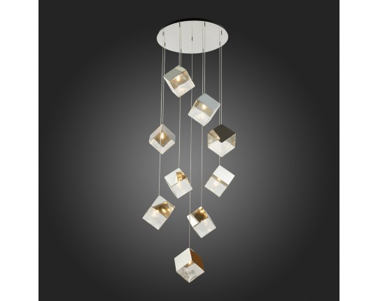 SL1182.103.09 Светильник подвесной ST-Luce Хром/Прозрачный, Хром G9 9*5W