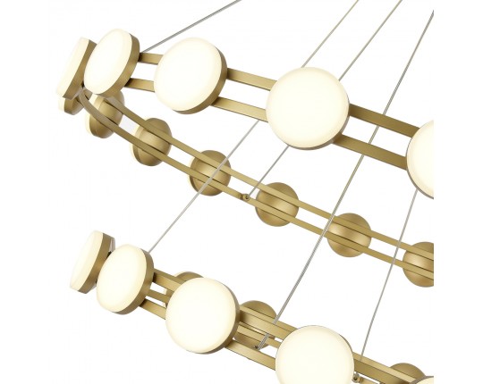 SL6610.203.36 Светильник подвесной ST-Luce золотистый/белый LED 1*70W 4000K