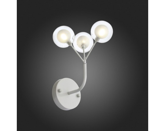 SL376.501.03 Бра ST-Luce Белый/Белый,Прозрачный G4 LED 3*2W