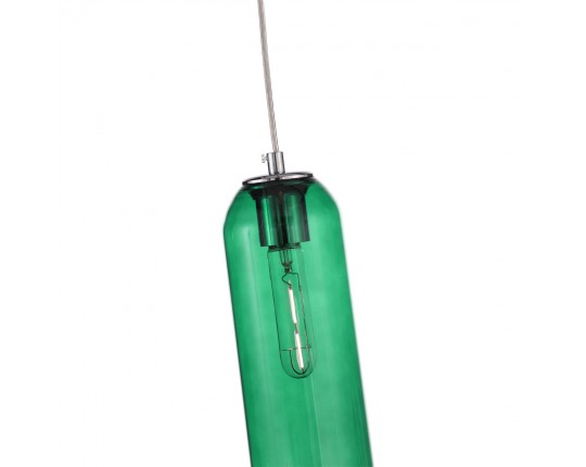 SL1145.183.01 Светильник подвесной ST-Luce хром/зеленый E27 1*60W