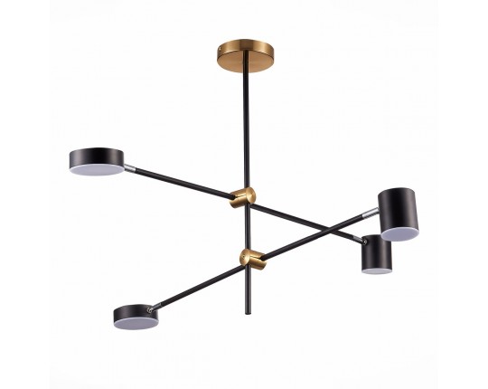 SL1604.432.04 Светильник потолочный ST-Luce Черный, Латунь/Черный LED 4*5W 3000K