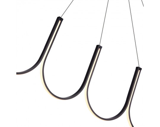 SL6202.413.01 Светильник подвесной ST-Luce Черный LED 1*68W 3000K