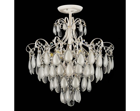 SLE160302-06 Светильник потолочный Золотистый/Белый матовый E14 6*60W