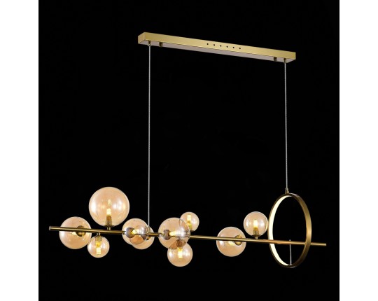 SL1165.323.15 Светильник подвесной ST-Luce Бронза/Коньячный G4 10+1*5W 4000K