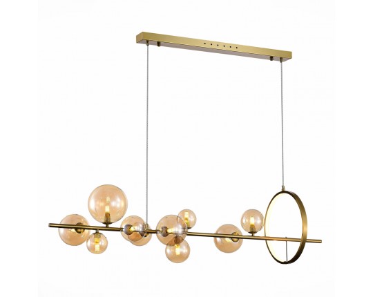 SL1165.323.15 Светильник подвесной ST-Luce Бронза/Коньячный G4 10+1*5W 4000K