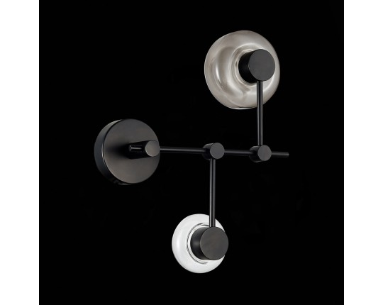 SL6005.401.02 Светильник настенный ST-Luce Черный/Дымчатый, Прозрачный LED 2*3W 3000K