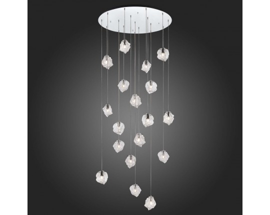 SL1175.103.18 Светильник подвесной ST-Luce Хром/Прозрачный E14 18*40W