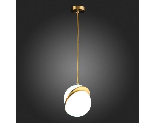 SL1164.303.01 Светильник подвесной ST-Luce Латунь/Белый E27 1*60W