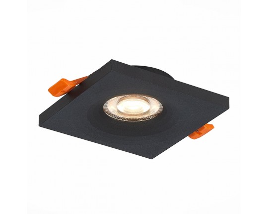 ST205.418.01 Св-к встр. Черный GU10 1*50W  L94xW94xH27 220V Без ламп