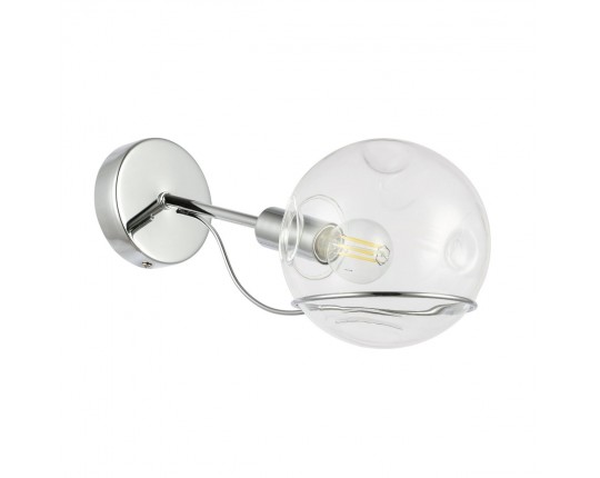 SLE102501-01 Светильник настенный Хром/Прозрачный E14 1*40W