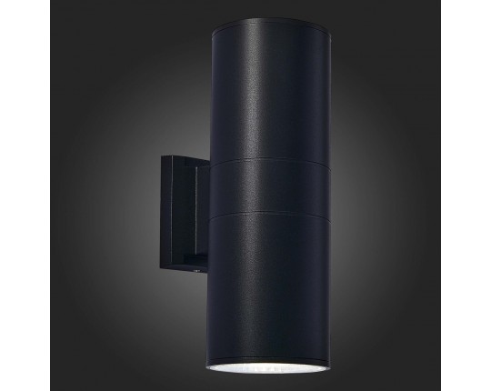 SL074.411.02 Светильник уличный настенный ST-Luce Черный/Черный LED 2*8W 4000K