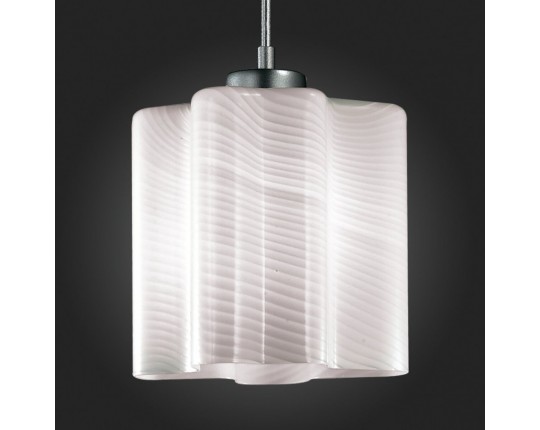 SL117.503.01 Светильник подвесной ST-Luce Серебристый/Белый с полосками E27 1*60W