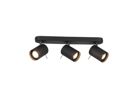 SL597.401.03 Спот ST-Luce Черный, Хром/Черный GU10 LED 3*3W