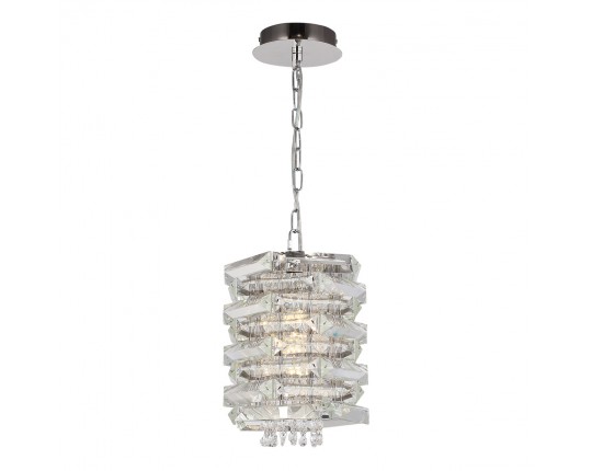 SL6137.103.01 Светильник подвесной ST-Luce никель/прозрачный E14 1*40W