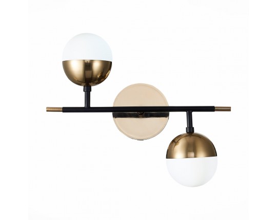 SL1507.421.02 Бра ST-Luce Черный/Белый, Золотистый G9 2*5W 4000K