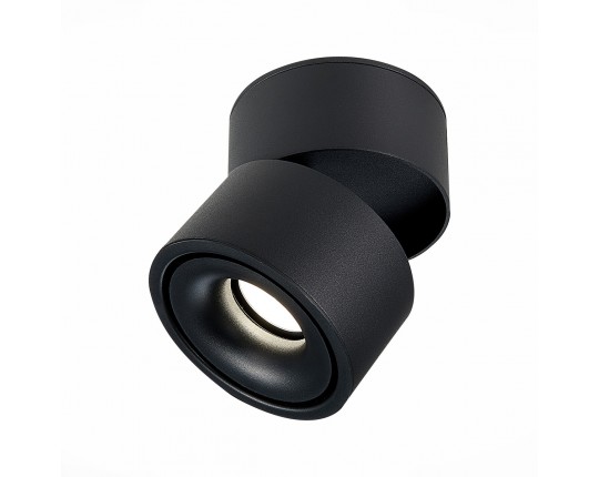 ST652.432.12 Светильник потолочный Черный LED 1*12W 3000K 1 000Lm Ra>90 36° IP20 D100xH105 170-240VV