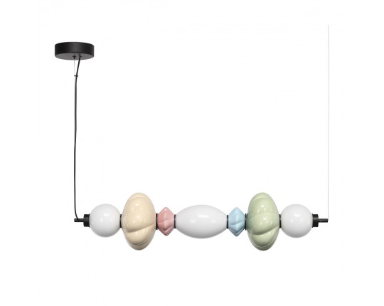 SL6134.443.01 Светильник подвесной ST-Luce черный/зеленый, розовый, желтый, синий, опаловый LED 1*24