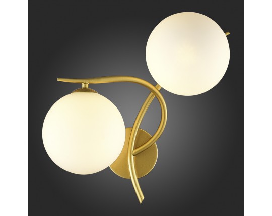 SLE2210-201-02 Светильник настенный Золотистый/Белый G9 LED 2*5W