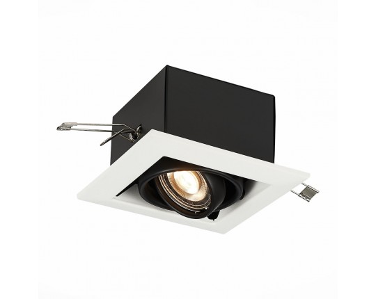 ST250.548.01 Св-к встр. Черный GU10 1*50W  L126xW126xH70 220V Без ламп