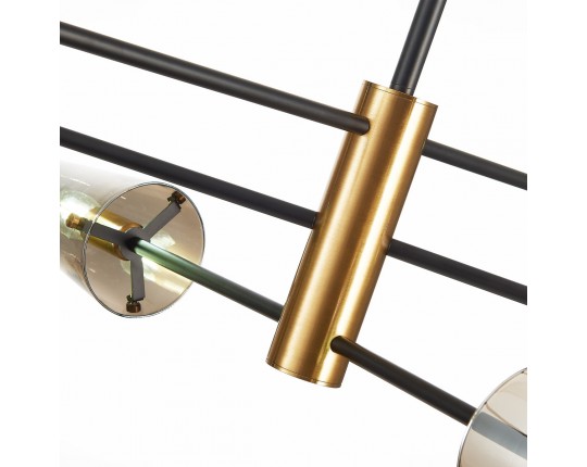 SL1209.302.06 Светильник потолочный ST-Luce Бронза,Черный/Дымчатый E14 6*40W