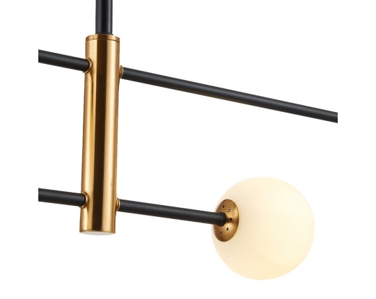 SLE220103-04 Светильник потолочный Черный, Бронза/Белый G9 4*5W