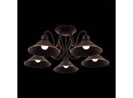 SLE120402-05 Светильник потолочный темно-коричневый/темно-коричневый E27 5*60W