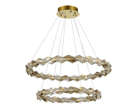 SL6009.203.02 Люстра подвесная ST-Luce Золотистый/Прозрачный,Янтарный LED 1*45W 3000K