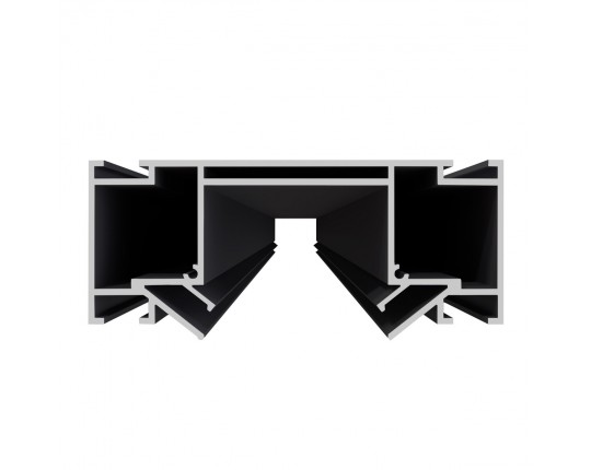 ST1047.429.02 Профиль для монтажа 48 под натяж. потолок ST-Luce Черный L2000мм (Заглуш внеш 2 в ком)