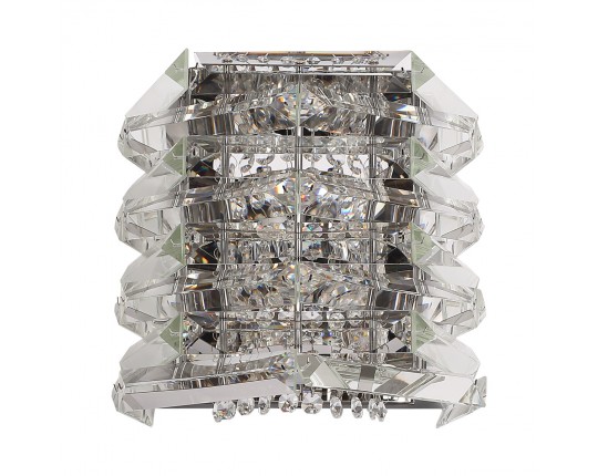 SL6137.101.02 Светильник настенный ST-Luce никель/прозрачный E14 2*40W