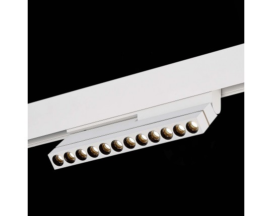 ST805.536.12 Магнитный трековый светильник Белый LED 1*12W 3000K 450Lm Ra>90 36° IP20 L220xW22xH117