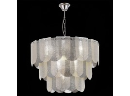 SLE1125-103-12 Светильник подвесной Хром/Прозрачно-Дымчатый E14 12*40W