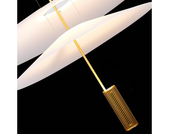 SL6101.223.01 Люстра подвесная ST-Luce Золотистый/Белый LED 1*15W 3000K